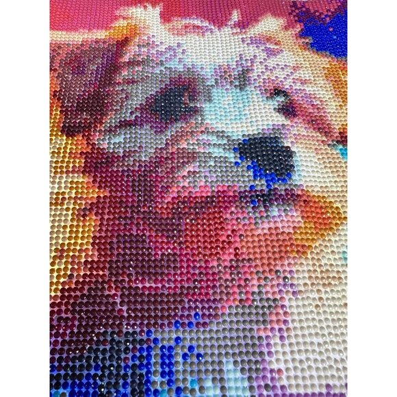 Schnauzer Dog Diamond Painting Animal Art Home Decor Unframed 30x30cm - Picture 1 of 3